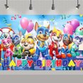 thumbnail image 1 of PAW Patrol Birthday Party Backdrop | Photo Banner | Birthday Theme Decoration (Color-19,W:59" L:83"), 1 of 4