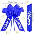 thumbnail image 3 of Car Bow Datanly, decoración de cumpleaños grande, impermeable, 30 pulgadas, azul, 3 of 7