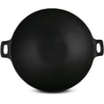 thumbnail image 4 of CUISILAND Pre-Seasoned 12" Cast Iron Wok with Glass Lid, 4 of 4