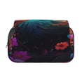 thumbnail image 2 of Disketp Colorful Flower Bird Estuche de Lápices de Doble Capa con Tapa Abatible y Cremallera, Organizador Escolar para Adolescentes y Adultos, 2 of 7