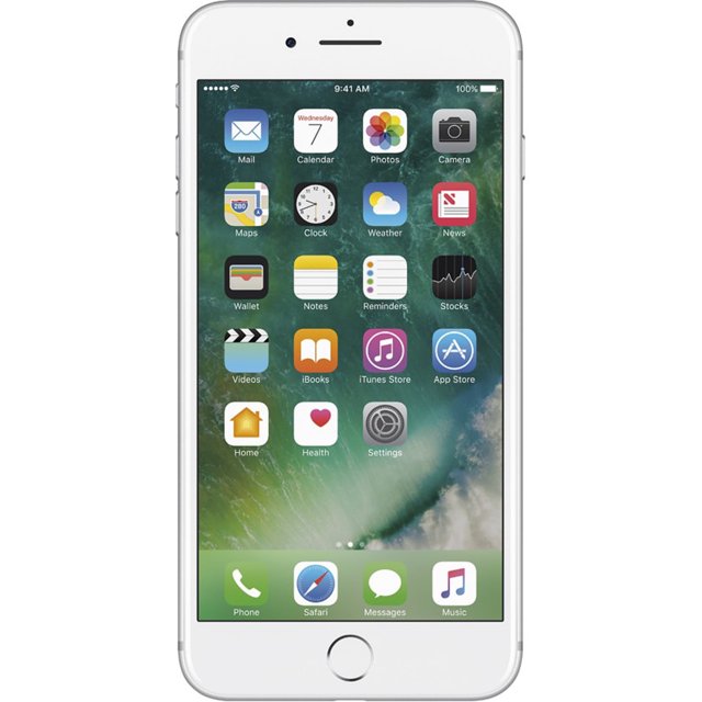 Apple iPhone 7 Plus 128GB Argent GSM Déverrouillé (AT & T + T-Mobile) Téléphone Intelligent (Rénové)