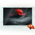 thumbnail image 2 of Aquarium Background Sticker - Black Brick Wall Texture HD Poster Decoration - for 5-60 Gallon Fish Tanks Terrarium, 2 of 5