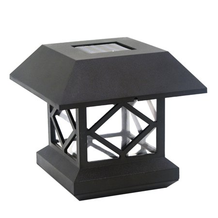 

Electronic Solar Fence Post Cap Lights Outdoor Garden LED Post Deck Auto Sensor