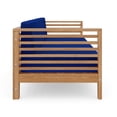 thumbnail image 3 of Curated Maison Sylvie 3-Person Teak Outdoor Sofa with True Blue Cushions, 3 of 6