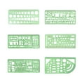 thumbnail image 2 of 1 Set Circle Stencil Plastic High-quality Convenient Use Eye-catching Templates for Drafting Exquisite Appearance Long Lifespan Type 4, 2 of 7