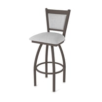 870 Hadleigh 25" Swivel Counter Stool with Bronze Finish and Graph Alpine Seat and Back