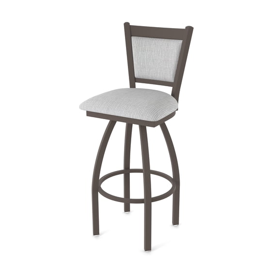 870 Hadleigh 25" Swivel Counter Stool with Bronze Finish and Graph Alpine Seat and Back