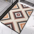 thumbnail image 2 of Experience Luxury with Boho Bathroom Rugs: Non-Slip Aztec Bath Mat, Western Geometric Design, Ultra Soft & Highly Absorbent - Perfect for Bathroom, Kitchen, Entryway, 20x32 Inch, 2 of 5
