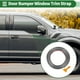 thumbnail image 3 of Kit de tira de moldura de ventana Unique Bargains para parachoques de automóvil exterior, adhesivo autoadhesivo a prueba de rasguños, sticker decorativo de 16.4ft x 0.39" Tono plateado 1 juego, 3 of 7