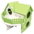 thumbnail image 1 of Hamster Villa Toy Plastic - 2-Layer Small Animal Hideout House Hamster Playhouse, 1 of 1