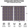 thumbnail image 2 of Blackout Kids Curtains,Boho Bohemia Flower Childrens Insulated Curtains Set Of 2,Bedroom Essentials,Toddler Room Decor 42"x54"(106x137cm), 2 of 4