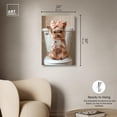 thumbnail image 5 of Cute Yorkie on the Toilet Canvas Glam Bathroom Art by Art Remedy, Gallery Wrapped, 20 x 30, 5 of 7