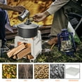 thumbnail image 7 of Stove,Steel Tiny Stove Wood Stove Portable Stainless Steel Outdoorli (model 2) Bbq Picnic Stove Picnic Outdoorli Picnic Outdoorli (model, 7 of 7