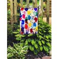 thumbnail image 2 of JSDART Main Rouge Coloré Main Peinture Abstrait Enfant Doigt Empreinte Digitale Enfant Jardin Drapeau Décoratif Drapeau Maison Bannière 12x18 Pouces, 2 of 2
