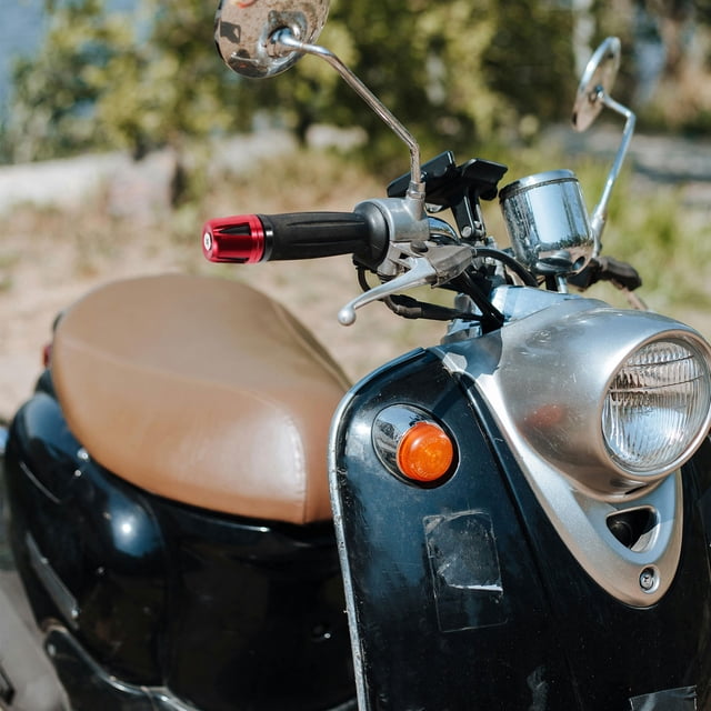 CRILSTYLEO 1Par Tapones Para Manillar De Motocicleta En Aluminio Con Acabado Resistente Y Estilo Moderno