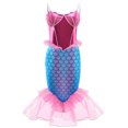 thumbnail image 3 of Mermaid Costume Ariel Dress for Toddler Grils Birthday Party Size 5-6 (K63,130CM), 3 of 8