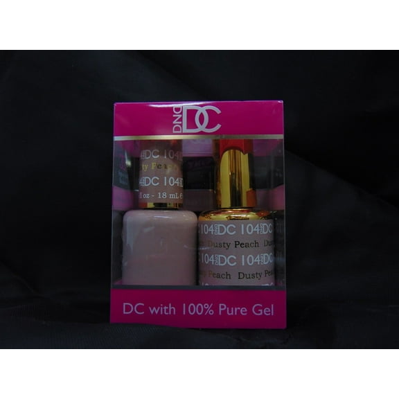 DND - DC Duo Soak off Gel & Matching nail polish, #104 - Dusty Peach