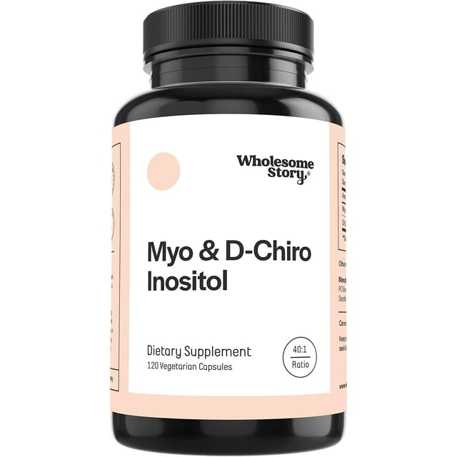 Myo & D-chiro Inositol Wholesome Story 2000 Mg 120 Cápsulas Wholesome Story Myo Inositol Y D-chiro Inositol 120 cápsulas 40:1 ratio