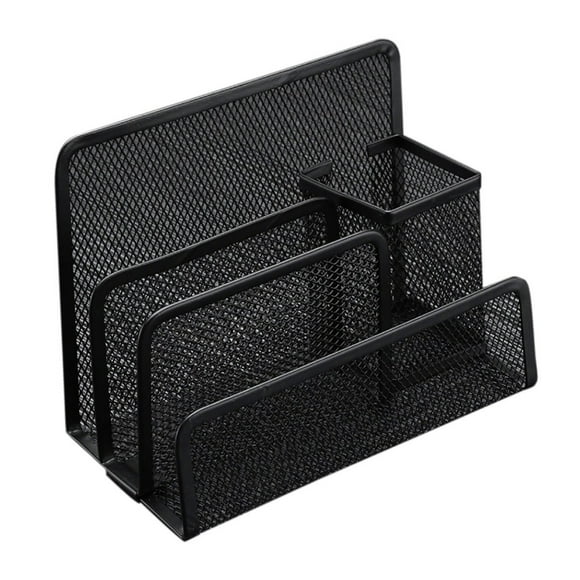 Soporte combinado para cartas, tres capas, bolígrafo, alambre, carta, púas, limpieza y organizadores