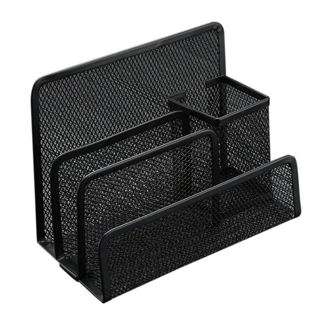 Soporte combinado para cartas, tres capas, bolígrafo, alambre, carta, púas, limpieza y organizadores