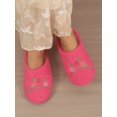 thumbnail image 4 of Women's Indoor House Slippers With Warm Plush, Floral Embroidery, Fashionable Design, Soft And Comfortable, Winter Bedroom Slippers, 4 of 4