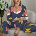 thumbnail image 6 of Balery Cute Puffer Fish Pattern Pajama Sets for Women Long Sleeve 2 Piece Sleepwear Loungewear Sets Soft PJ's with Pockets Long Sleeve Comfy Pj Sets-X-Large, 6 of 7