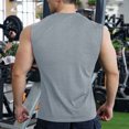 thumbnail image 5 of UVEASISHA Sleeveless Workout Shirts for Men Cotton Casual Muscle Tanks Big and Tall Athletic Tank Tops Solid Color Gym Running Shirt Gray XXL, 5 of 6