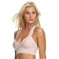 thumbnail image 6 of Jezebel by Felina | Lace Bralette | Wire Free | Unpadded | T-Back | Support (Rosewater, Large), 6 of 8