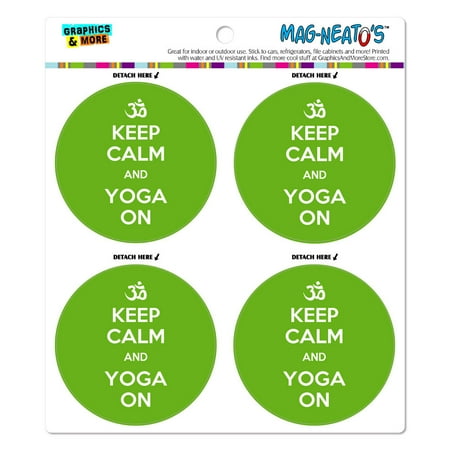 

Keep Calm And Yoga On Namaste MAG-NEATO S(TM) Car/Refrigerator Magnet Set
