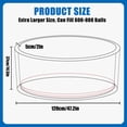 thumbnail image 3 of Piscina de bolas de espuma CROWNZONEE de 122 cm, redonda y suave, 3 of 8