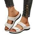 thumbnail image 5 of Guttear Women's Open Toe Buckle Ankle Strap Espadrille Platform Wedge Sandals, 5 of 9