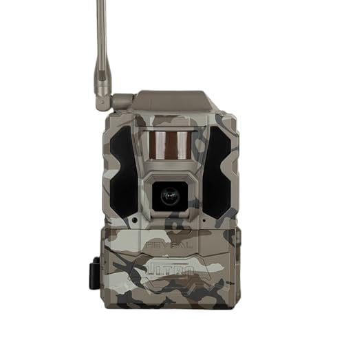 TACTACAM Reveal Ultra Cellular Trail Camera  4K Photo, 1080P Video, Live Streaming, GPS, Low-Glow/No-Glow Flash, LTE  Includes Folding Solar Panel, Rechargeable Battery, SD Card & Cleaning Cloth