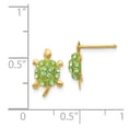 thumbnail image 3 of 14K Yellow Gold Earring Button Women'S Crystal 12 mm 8, 3 of 3