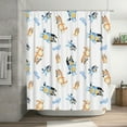thumbnail image 5 of Masiiu Bluey Print Shower Curtain 72x72in Waterproof for Bathroom Decor Bathtub, Heavy Duty with 12 Hooks, 5 of 5