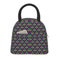 thumbnail image 2 of Haiem Mardi Gras Carnival3 Printed Lunch Bag Women, Lunch Box Lunch Bag for Women, Small Leakproof Cute Lunch Tote Large Capacity Reusable Insulated Cooler Lunch Container, 2 of 6