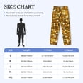thumbnail image 4 of Lsque Bright Shiny Golden Print Men's Pajama Pants, Lounge Pant - Comfortable Home Wear,Elastic Waistband, Stylish Design-Small, 4 of 9