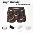thumbnail image 2 of Men's Boxer Briefs, plants flowers_A Soft Comfy Mens Underwear Boxer Briefs Breathable With Widen Waist, 2 of 7