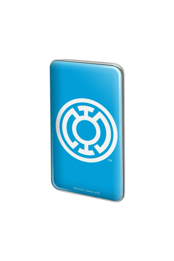 Green Lantern Blackest Night Blue Lantern Logo Metal Rectangle Lapel Hat Pin Tie Tack Pinback