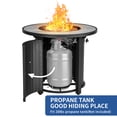 thumbnail image 2 of Dextrus 30" Round 50,000 BTU Propane Gas Fire Pit Table, Metal Lid and Protective Cover, 2 of 10
