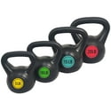 4-Piece BalanceFrom Wide Grip Kettlebell Exercise Fitness Weight Set