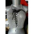 thumbnail image 3 of Handmade Girls Women Metal aluminium Wire Ring Chainmail Bra Halter Best Aluminum Metal Chainmail Top Hot Costume Ladies Top  (38 Inches), 3 of 6