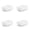 White, variant on Ice Maker Mold, Stackable Ice Cubes Storage Container Set, 6 Cubes Per Tray Easy Release Flexible Ice Cube Tray with Lid for Whiskey Drinks 4-10PC