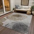 thumbnail image 6 of Addison Rugs Chantille Indoor/Outdoor Transitional Organic Taupe Washable Rectangle Rug, 5' x 7'6", 6 of 6