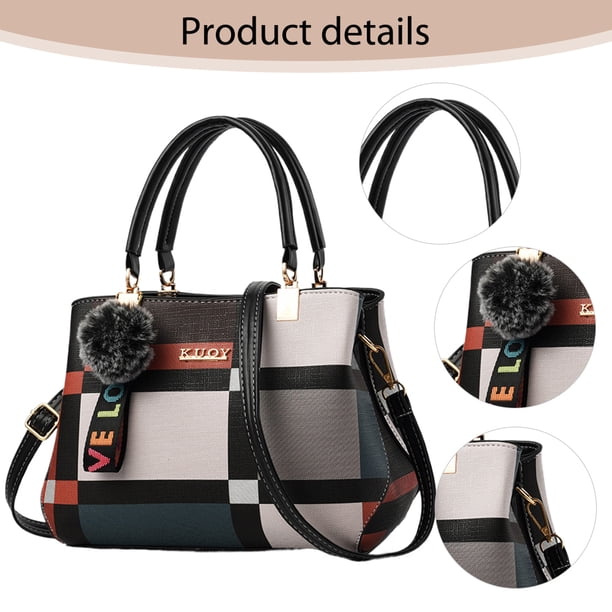 Mujeres Bolso Superior Elegante Con Pelendas Colgantes PU Cuero para