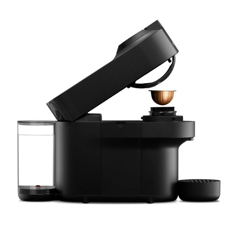 Nespresso Vertuo Pop+ Coffee Machine with Aeroccino Frother by De'Longhi Liquorice Black