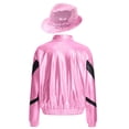 thumbnail image 4 of inhzoy Kids Boys Girls Sequin Bomber Jacket Hip Hop Jazz Dance Outfits Pink-A 10, 4 of 8