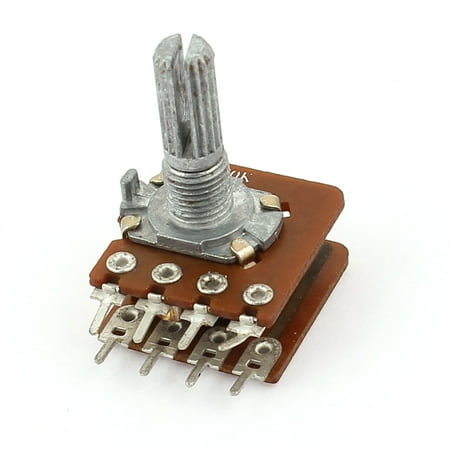 - WH138 B50K 50Kohm 6mm Knurled Shaft Double Linear Taper Rotary Potentiometer