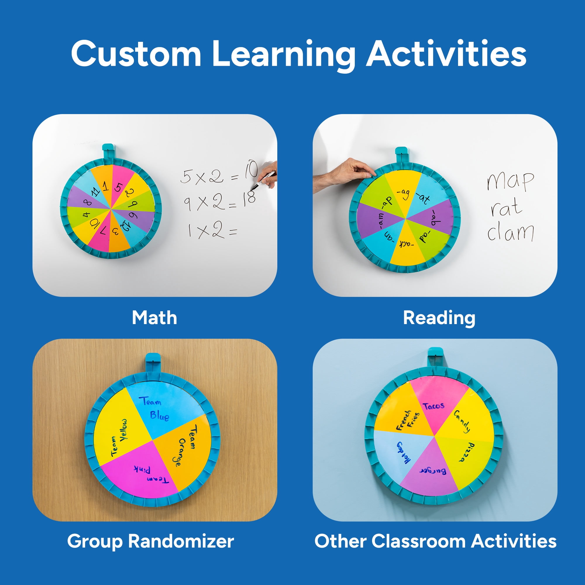 Educational Insights Jumbo Magnetic Spin Wheel, Classroom Essentials, Teacher Tools