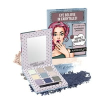 Misslyn 9 Colors Eye Believe in Fairtales Eyeshadow Palette #03 Happily Ever After, Ultra-pigmented Shimmer & Matte Shades Eye Shadows Makeup with Double-Ended Makeup Brush