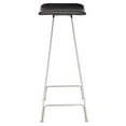 thumbnail image 4 of Home Square Kirsten 30.5" Leather Bar Stool in Black - Set of 3, 4 of 4
